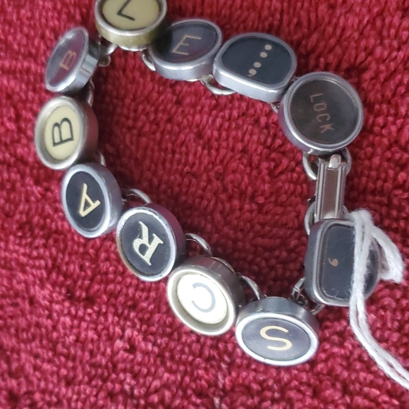 Boutique gorgeous handmade bracelet typewrite keys so cool clasp to open… - Picture 1 of 6